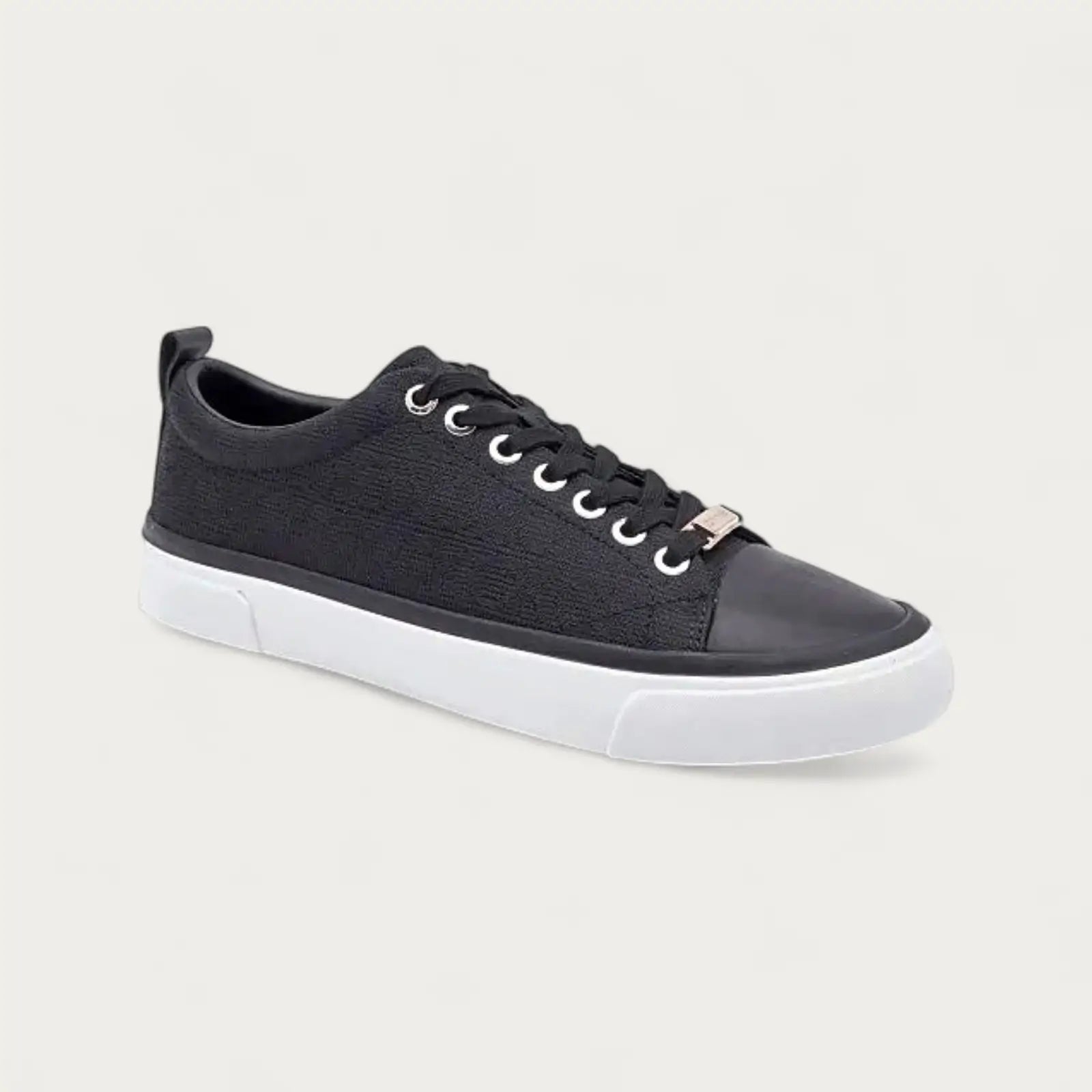 Calvin Klein Vulcanised Lace Up Black Sneaker