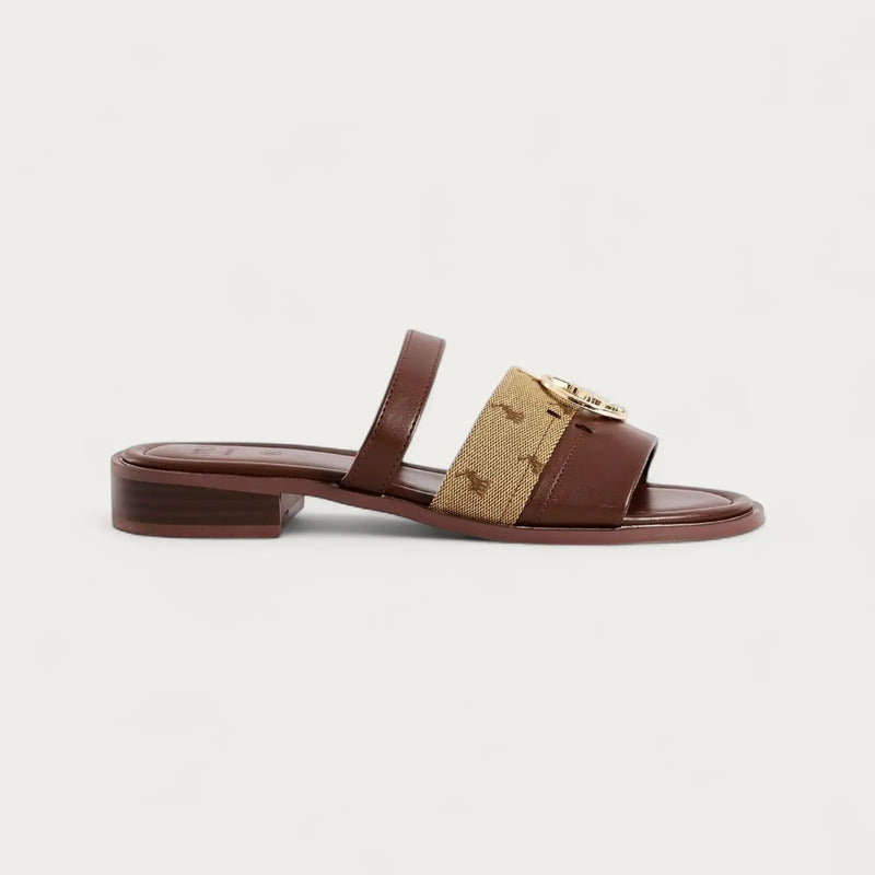 Polo Circle Trim Tan Sandal